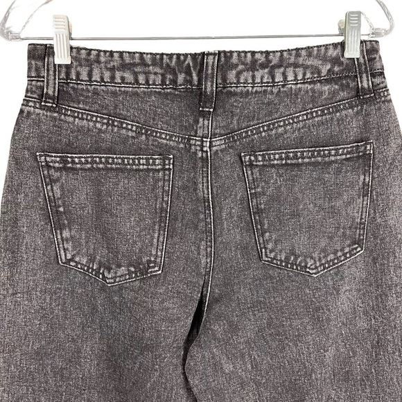 NEW Forever 21 High Rise Baggy Wide Leg Barrel Jeans Black Wash US 28 Grunge - Picture 7 of 10